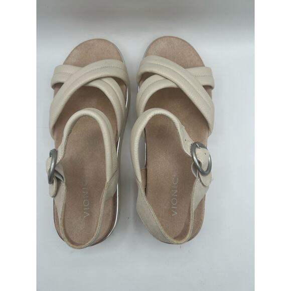 Vionic Pheonix Reyna Slide Platform Sandal, Hidden Orthotic Arch Support SZ 10 - Picture 8 of 11